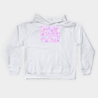 Unicorn Hearts Kids Hoodie